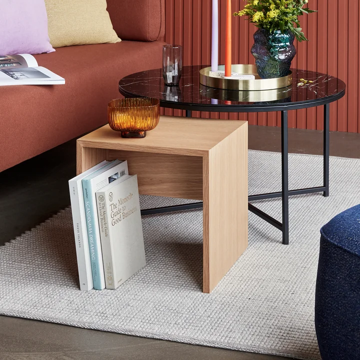 Hübsch Interior - Less Side table, 42 x 42 cm, natural oak