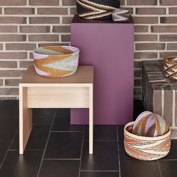 Hübsch Interior - Less Side table, 42 x 42 cm, natural oak