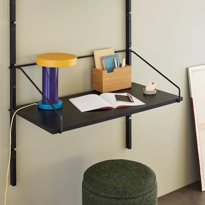 Hübsch Interior - Norm Wall shelf with 4 shelves, h 181 cm, black