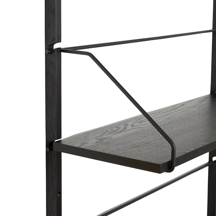 Hübsch Interior - Norm Wall shelf with 4 shelves, h 181 cm, black