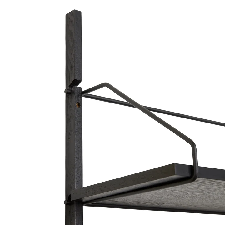 Hübsch Interior - Norm Wall shelf with 4 shelves, h 181 cm, black