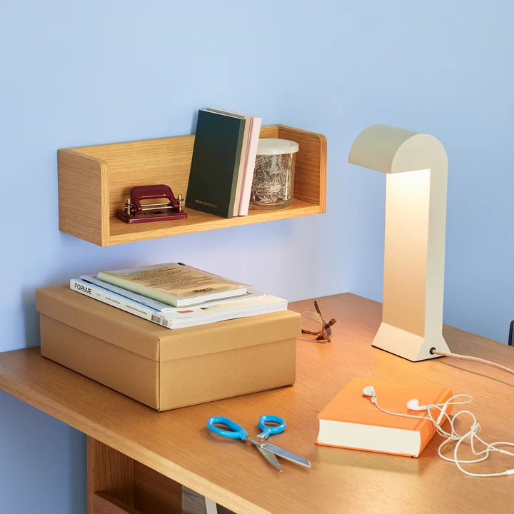 Hübsch Interior - Savor wall shelf, L 40 cm, natural oak