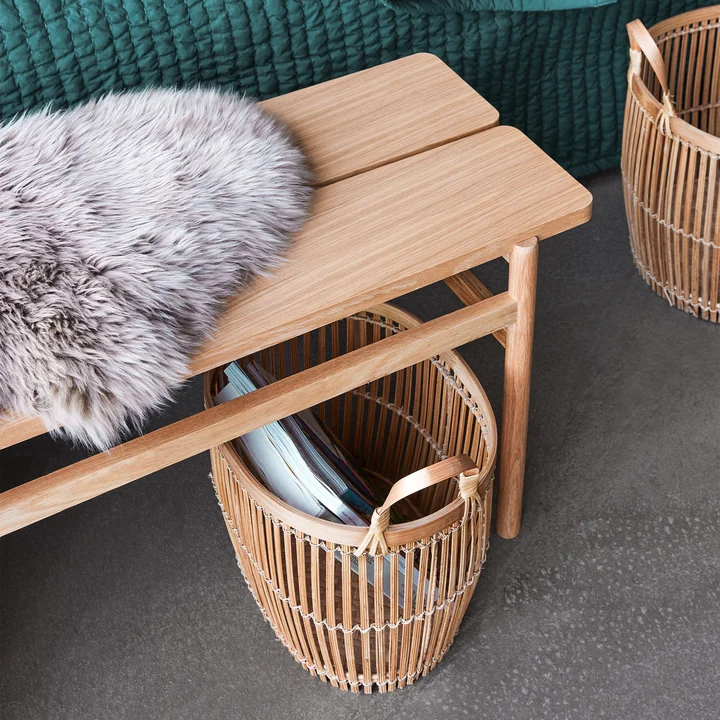 Hübsch Interior - Split Coffee table, 120 x H 45 cm, natural oak