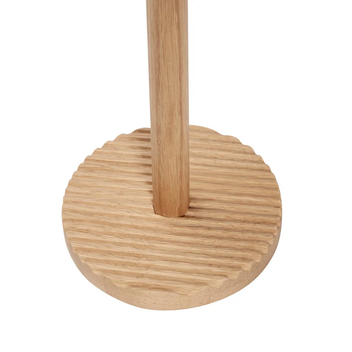 Hübsch Interior - Wave Kitchen roll holder, H 28 cm, oak