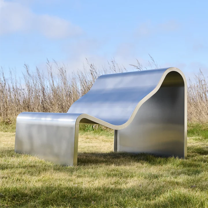 Muuto - Dream View Bench, steel, 100 cm