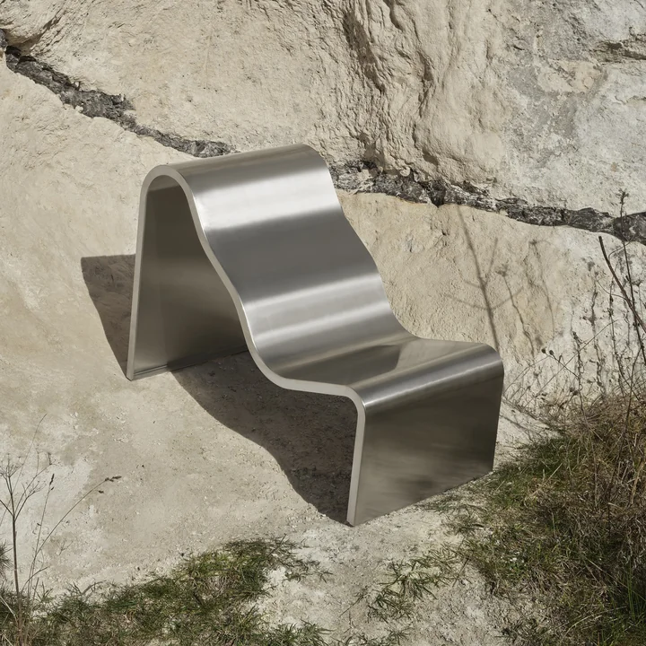 Muuto - Dream View Bench, steel, 60 cm