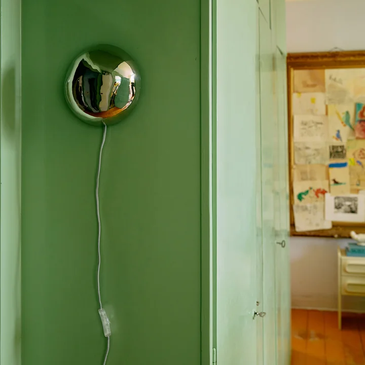 HKliving - Orb Wall light, chrome