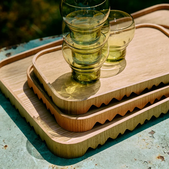 HKliving - Serving tray, natural ash