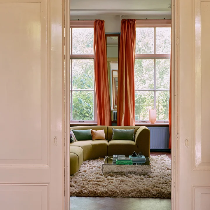 HKliving - High Glass vase, peach