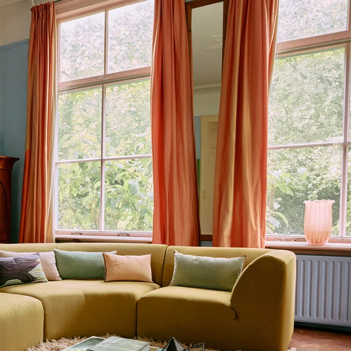 HKliving - High Glass vase, peach