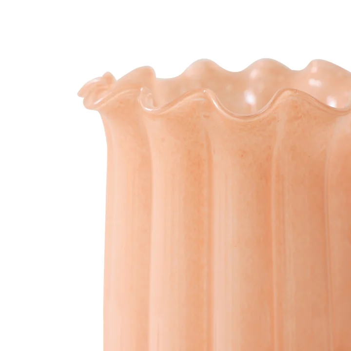 HKliving - High Glass vase, peach