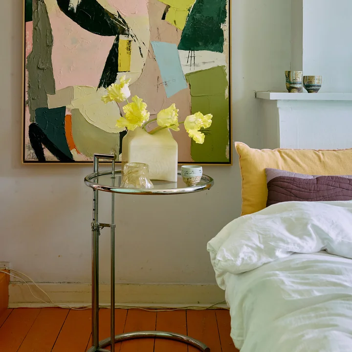 HKliving - Candle holder, Ø 12.5 x 9 cm, cream