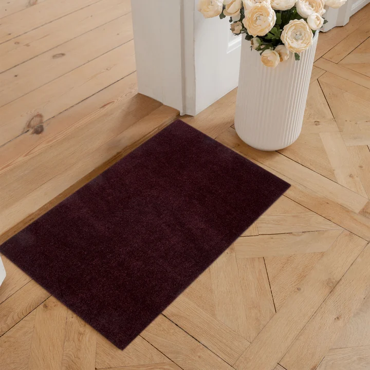 tica copenhagen - Doormat, 40 x 60 cm, Unicolor bordeaux