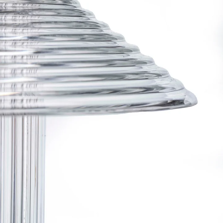 FDB Møbler - Sletterhage Rechargeable table lamp, aluminum silver