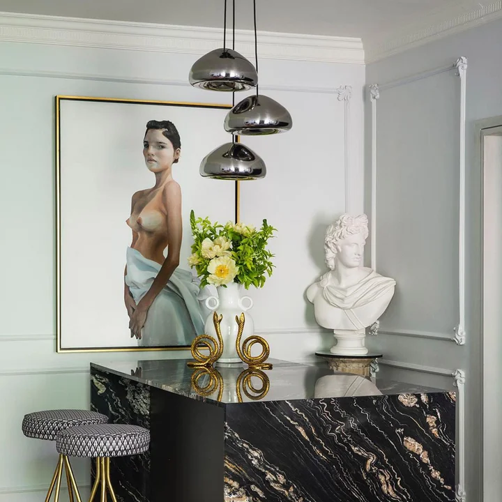 Tom Dixon - Void LED pendant light, steel Ø 30 cm