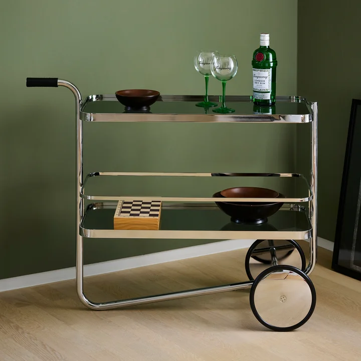 Thonet - S 179 Serving trolley, chrome / gray
