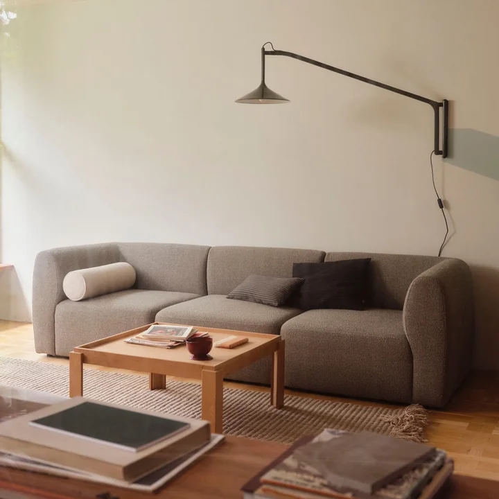 FDB Møbler - Hasle U17 Wall light, olive green (RAL1013)