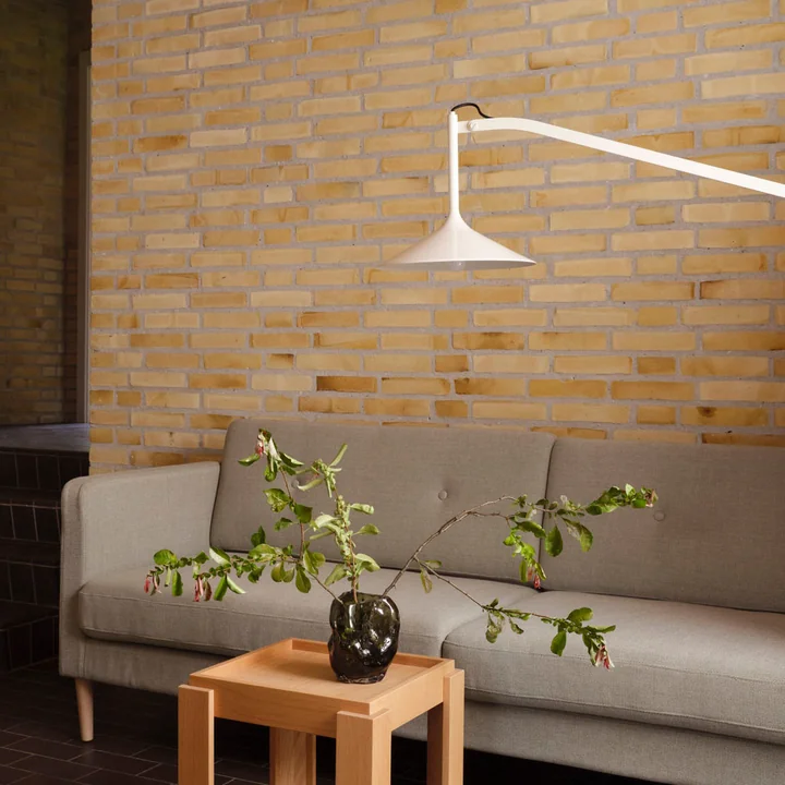 FDB Møbler - Hasle U17 Wall light, oyster white (RAL1013)