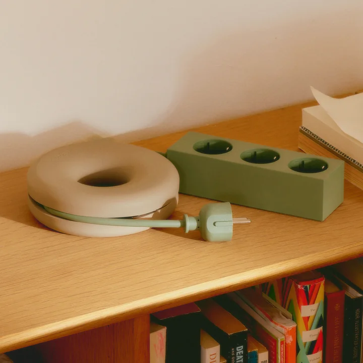 Pedestal - Cable Bagel, Ø 14 cm, oat