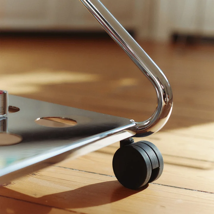 Pedestal - Disco TV stand, 40 - 70 inch, chrome