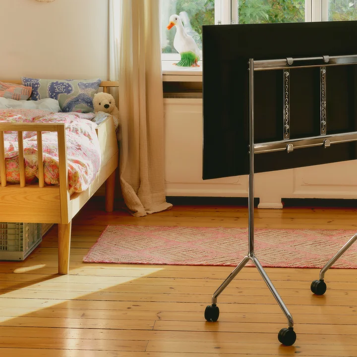 Pedestal - Moon Light TV stand, 32 - 44 inch, chrome