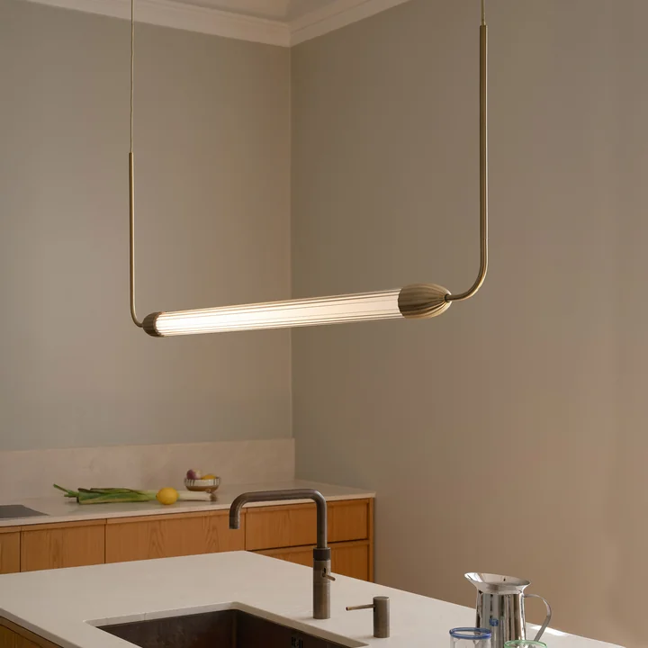Umage - Lemon Squeeze Linear pendant light, brass