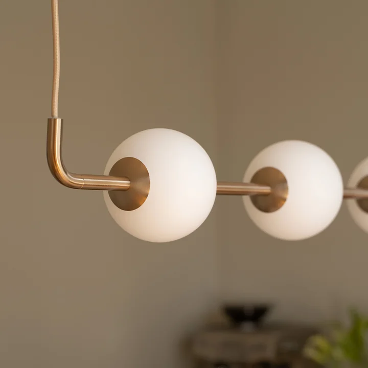 Umage - Audrey Linear LED pendant light, brass / opal