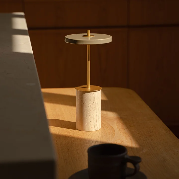Umage - Asteria Move Mini, LED table lamp, brass / clay