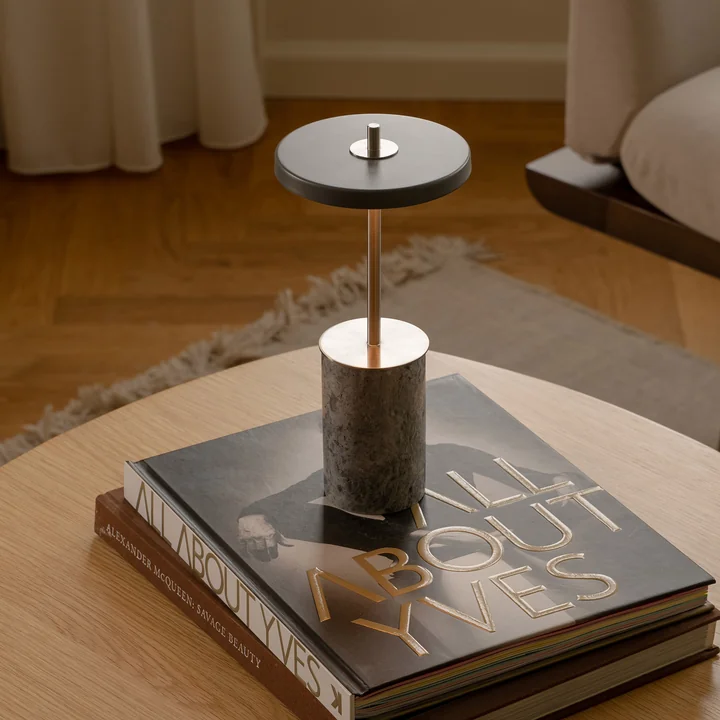 Umage - Asteria Move Mini, LED table lamp, steel / gray