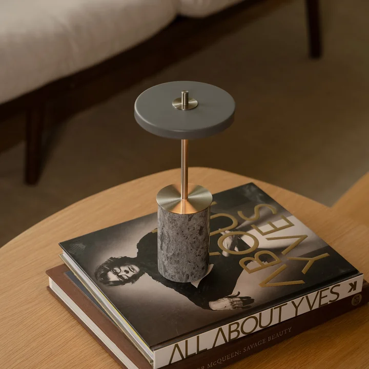 Umage - Asteria Move Mini, LED table lamp, steel / gray