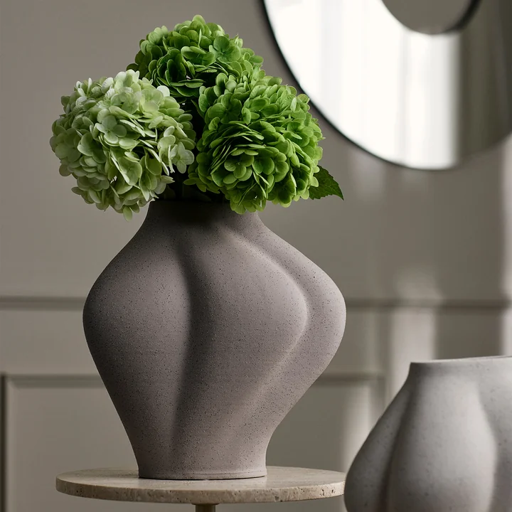 AYTM - Saltare Vase wide, light taupe