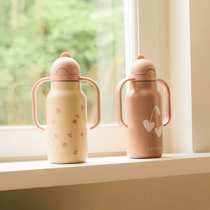 LIEWOOD - Kimmie printed bottle, 250 ml, mini Butterfly / apple blossom