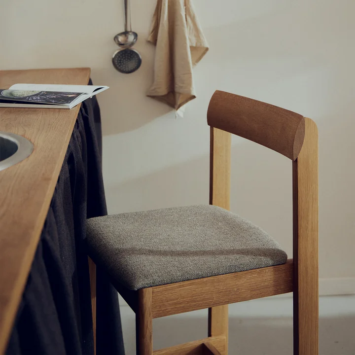 Form & Refine - Blueprint Bar stool, oiled oak (Hallingdal)
