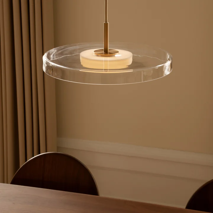 Umage - Asteria Mini LED pendant light, brass / glass