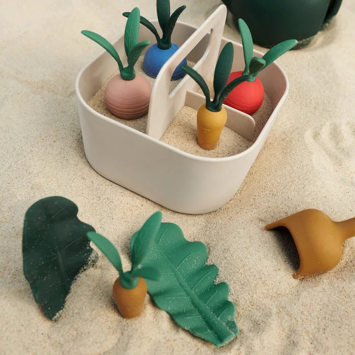 LIEWOOD - Acacia creative toy, garden, sandy multi mix (10 pcs.)