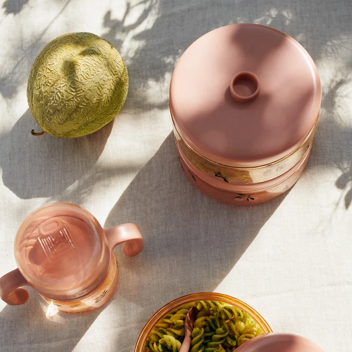 LIEWOOD - Dominique Snack Box 500 ml, Peach, sea shell (set of 2)