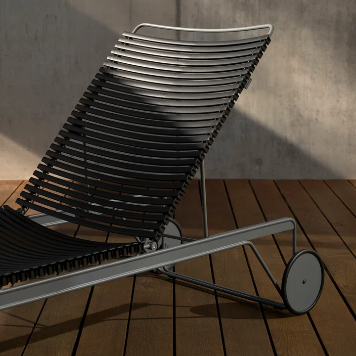 HOUE - CLICK Chaise Longue adjustable, black