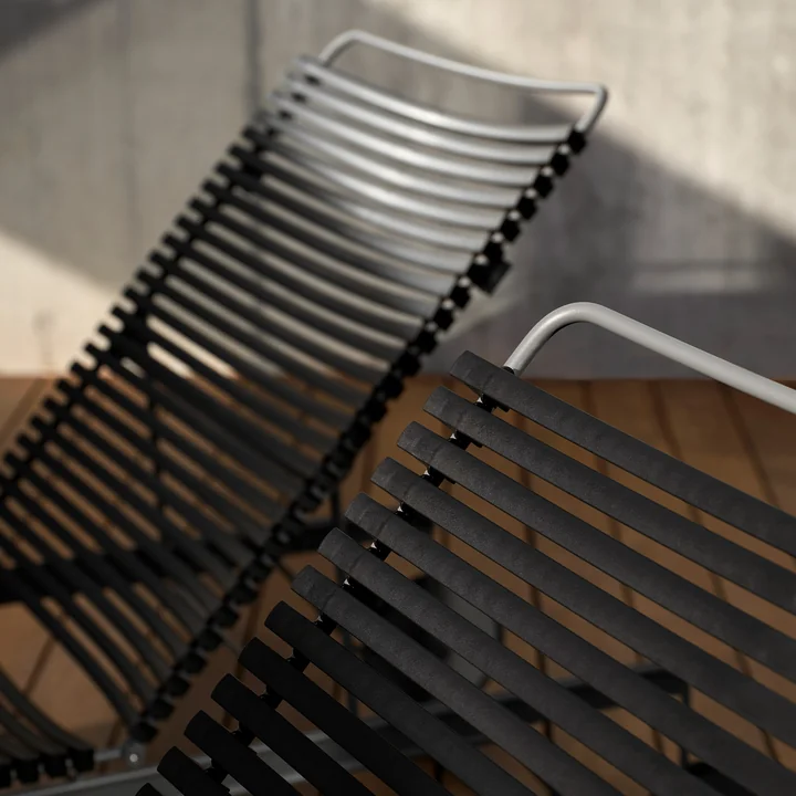 HOUE - CLICK Chaise Longue adjustable, black