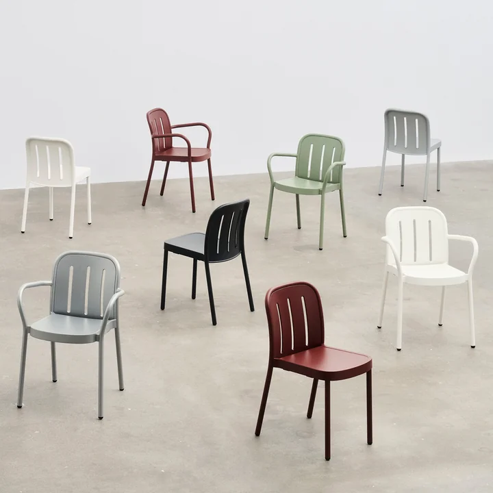 HAY - Deville Chair and armchair, outdoor, group