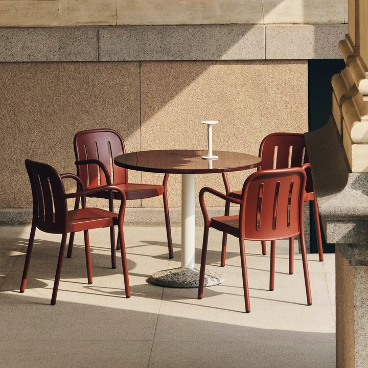 HAY - Deville Armchair, outdoor, iron red