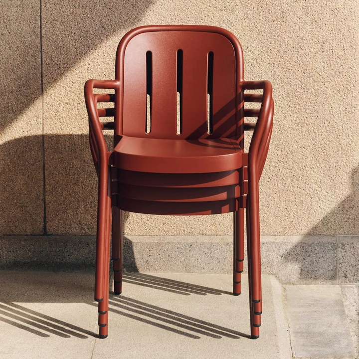 HAY - Deville Armchair, outdoor, iron red