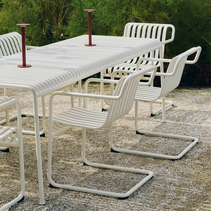 HAY - Palissade Cantilever Dining armchair, cream white