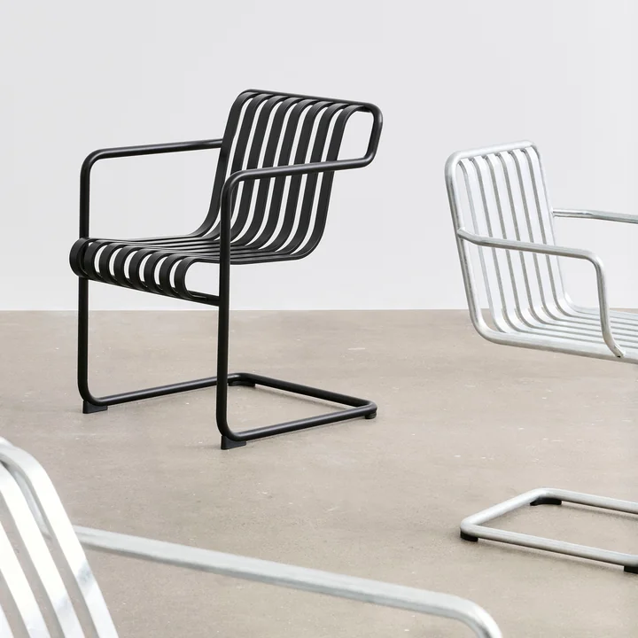 HAY - Palissade Cantilever Dining armchair, anthracite