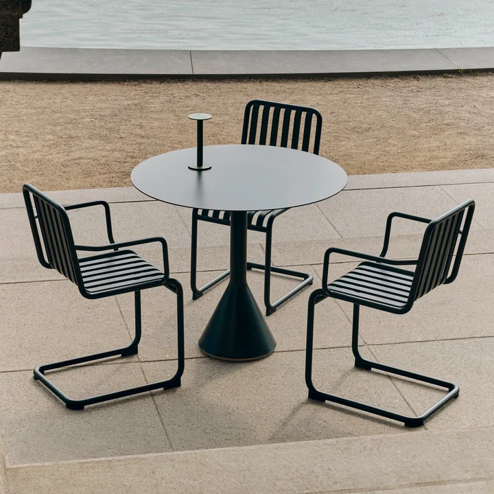 HAY - Palissade Cantilever armchair, anthracite