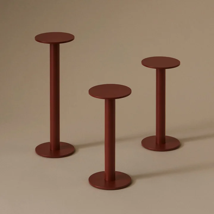 HAY - Host Portable LED table lamps, iron red