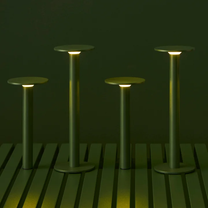 HAY - Host Portable LED table lamps, olive