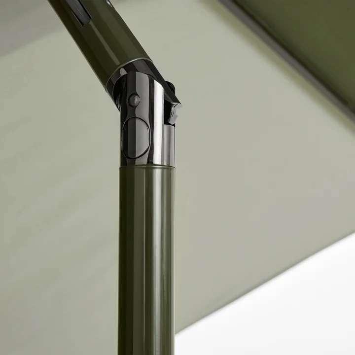 HAY - Terrazza Parasol, hexagonal, Ø 300 cm, green / dark green