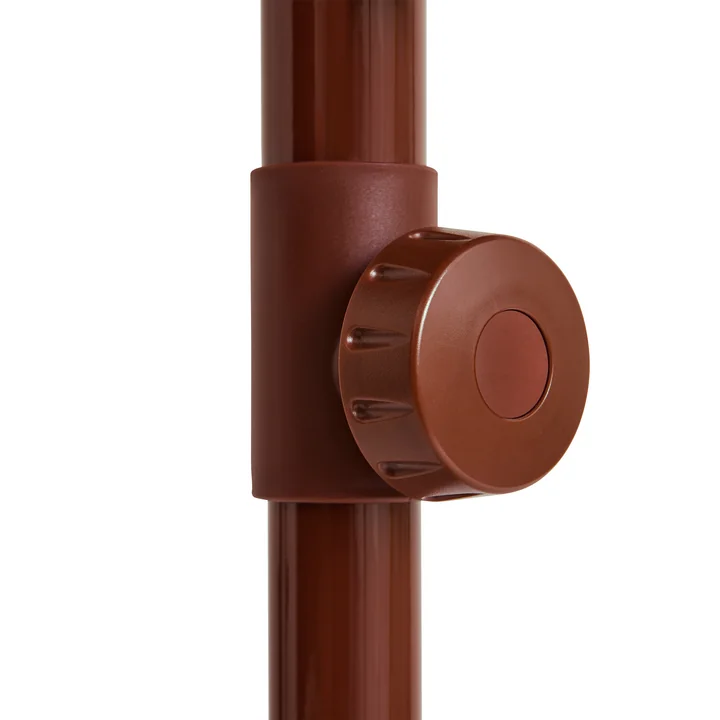 HAY - Terrazza Parasol, square, 240 x 240 cm, off-white / burgundy