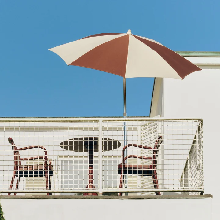 HAY - Terrazza Parasol, octagonal, Ø 200 cm, off-white / burgundy