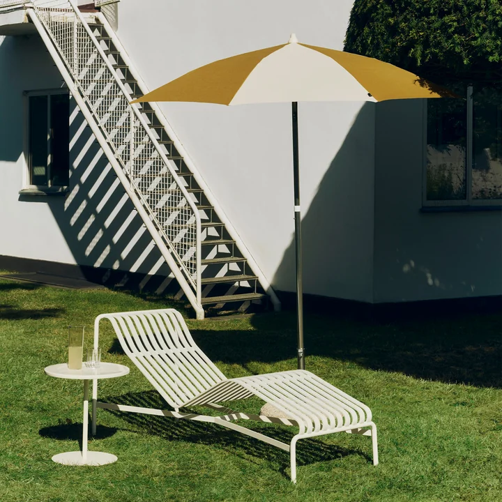 HAY - Terrazza Parasol, octagonal, Ø 200 cm, off-white / ochre